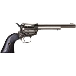 Heritage Manufacturing Rough Rider .22LR Revolver 6.50" 6rds, Nickel - RR22NI6BW
