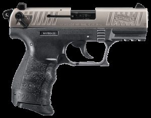 Walther P22Q Semi-Auto Rimfire Pistol with Nickel Slide