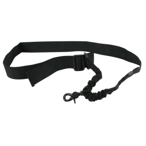 TacFire SL001B Single Point Sling Black Nylon 20"-30" OAL Adjustable Double Bungee Rifle/Shotgun