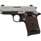 P938 9mm Luger Semi-Auto Handgun Two-Tone - P938 Micro 9mm Luger 3'''' Bbl (1)6rd(1)7rd Rosewd Grips 2-Tone