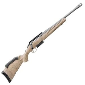 Ruger American Rifle Generation II Ranch 450 Bushmaster Cobalt Cerakote Bolt Action Rifle - 16.1in - Tan