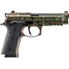 Beretta 92XI SAO Foreign Combat Series 9mm Luger Pistol 4.7" Barrel 18+1 Round Flectarn Camo Slide Black Grip Flectarn Camo Frame