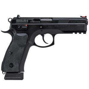 CZ-USA 75 SP-01 9mm 4.6" Bbl 10rd Blk Handgun w/Polycoat Steel, FO Front/Fixed Rear, Manual Safety, Blk Rubber Grips, 1152