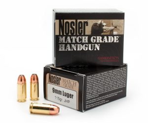 Nosler Match Grade 9mm Luger 115 grain JHP Handgun Ammo, 20/Box - 51285