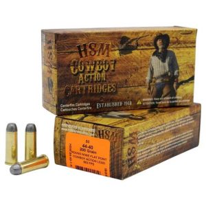 HSM Cowboy Action 44-40 Winchester 200gr RNFP Rifle Ammo - 50 Rounds