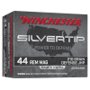 Winchester Silvertip Defense 44 Remington Magnum Ammo 210 Grain Winchester Silvertip Jacketed Hollow Point Box of 20