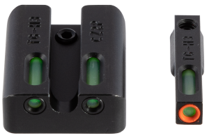 Truglo TFX Pro Handgun Sights for CZ P10 Black Tritium Fiber Optic