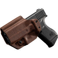 Mission First Tactical Hybrid IWB Holster Ambidextrous Glock 43, 43X Kydex/Leather Brown