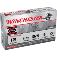 Winchester Ammo XB1200 Super-X 12 Gauge 2.75 9 Pellets 00 Buck Shot 5 Bx/ 50 Cs