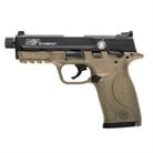 M&P 22 Compact 22 Long Rifle Semi-Auto Handgun - M&P22 Compact 22 Lr 3.3" Threaded Bbl (2)10rd Mags Fde