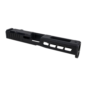 Zaffiri Precision ZPS.2, Optics Ready Complete Slide, RMR Footprint, G17 Gen 5 Threaded Barrel, Gold TiN Finish, HD Fiber Sights, Cerakote Finish, Armor Black, For Glock 17 Gen 5, Includes Black Anodized Optics Plate Cover and Screws ZPS.3.17.G5.BLK.