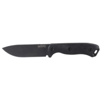 KA-BAR BK16 Becker Fixed Blade Knife 4.4" Drop Point 1095 Cro-Van Black Powder Coat Blade Grivory Handle Black