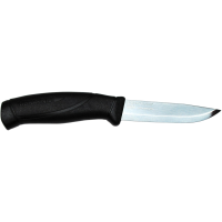 Morakniv Companion S Fixed Blade Knife 4.1" Clip Point Stainless Polished Blade Polymer Handle Black