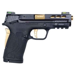 Smith & Wesson Performance Center M&P 380 Shield EZ 380 Auto (ACP) 3.8in Black/Gold Pistol - 8+1 Rounds Subcompact