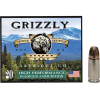 Grizzly Cartridge High Performance Handgun 9mm Luger +P Ammo 147 Grain Jacketed Hollow Point Box of 20