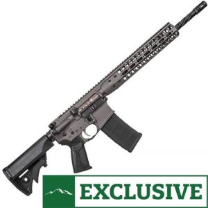 LWRC IC-DI E-Series 5.56mm NATO 16.1in Tungsten Grey Semi Automatic Modern Sporting Rifle - 30+1 Rounds - Gray