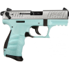 Walther Arms 5120362 P22 *CA Compliant* DA/SA 22 LR 3.4" 10+1 Angel Blue Polymer