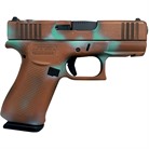 43x Mos Custom 9mm Copper Patina Semi-Auto Handgun - Glock 43x Mos 9mm Luger 3.41'''' Bbl (2)10rd Mags Copper Patina