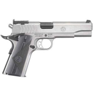 Ruger SR1911 Target 9mm Luger 5in Low Glare Stainless Pistol - 9+1 Rounds Fullsize