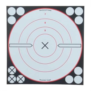 Shoot-N-C White/Black Targets - Shoot-N-C 8'''' Bulls-Eye Target (6 Pack)