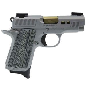 Kimber Micro 9 Rapide Dawn 9mm Luger 3.15in Silver KimPro II Pistol - 7+1 Rounds - Gray