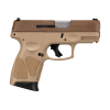 Taurus G3c *MA Compliant 3.20" 10+1 (3) Tan Frame Troy Coyote Cerakote Steel Sli