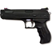 Beeman 2004 P17 Deluxe Air 177 Pellet 4.50" Polymer Frame Frame Black Finger Grooved Rubber Grips