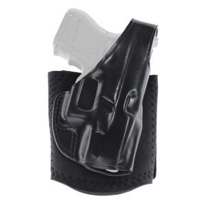 Galco Ankle Glove Leather Handgun Holster Glock 19/Glock 23/Glock 31/Glock 32/Glock 22 Left Hand Black