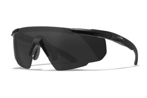 Wiley X Changeable Series Saber Advanced Safety Glasses Matte Black Frame Grey Lens