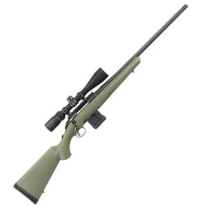 Ruger American Predator 6.5 Creedmoor Scoped Matte Black/Moss Green Bolt Action Rifle - 22in
