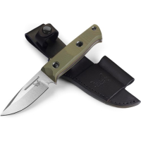 BENCHMADE Sibert Mini Bushcrafter Drop Point OD G10 Red