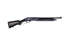 Black Aces Tactical Pro L 12 Gauge 18.5" Lever Action, Black - BATLBB