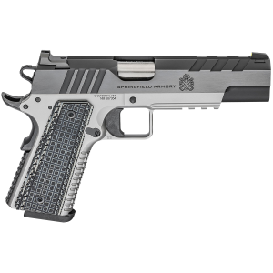 Springfield Armory PX9219L 1911 Emissary 9mm Luger 5" 9+1 Stainless Steel Frame Blued Carbon Steel with Tri-Top Cut Slide Black VZ Thin-Line G10 Grip Fiber Optic Front Sight Includes 2 Mags