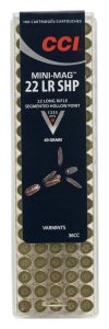 CCI Mini-Mag 40 gr Segmented Hollow Point .22lr Ammo, 100/box - 36CC