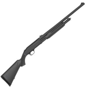 Mossberg 500 Slugster 12 Gauge 3in Matte Blue Pump Shotgun - 24in - Black