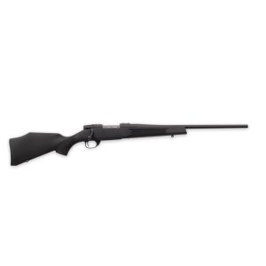 Weatherby Vanguard Synthetic Compact .22-250 Remington Bolt Action Rifle - Compact Tactical Performance in Black - VYT222RR0T