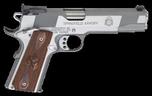 Springfield Armory 1911 Loaded Target Semi-Auto Pistol - .45 ACP - Ambidextrous - Wood - 7