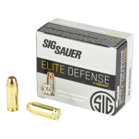 Sig Sauer, Elite Performance, 10mm Auto, V Crown Jacketed Hollow Point, 200 Grain, 20 Rounds