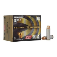 Federal 38 Special +P 130 Grain Hydra-Shok Deep HP Premium Personal Defense 20/Box