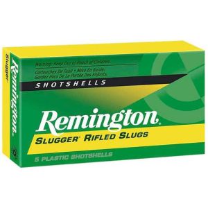Remington Slugger 12 Gauge 2-3/4in Rifled Slug 1oz Slug Shotshells - 5 Rounds Slug
