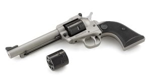 Ruger Super Wrangler 22LR/22WMR 5.5" 6rd Revolver, Silver - 2033