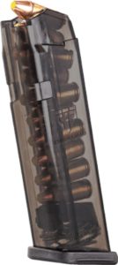 Elite Tactical Systems Pistol Magazine Glock 17/18/19/19X/26/34/45 9mm 10-Round Carbon Smoke 10RD