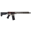 Shark Coast Tactical AR-15 Rifle, 5.56, Cerakote Battleworn Upper / Lower Receiver, 16" BBl, 15" Cerakote Battleworn Rail, Magpul Furniture, Bushido/Samurai Theme