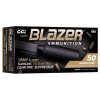 BLAZER AMMO 9mm Luger 147Gr TMJ Brass C-F Suppressor 50rd