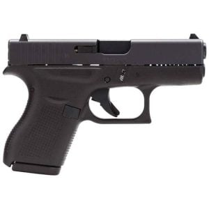 Glock 42 White Dot 380 Auto (ACP) 3.25in Black Pistol - 6+1 Rounds Subcompact
