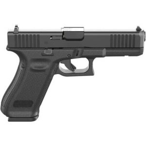 Glock G17 V 9mm Luger 4.49in Black nDLC Pistol - 17+1 Rounds Fullsize