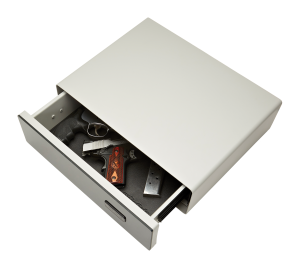 SnapSafe GlideVault Silver Steel Access Code Gun Safe
