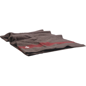 Military Style Swiss Wool Blanket Brown