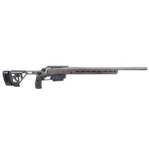 Tikka T3X Ace Target Cerakote Tungsten 6.5 CM NS 23.7 BBL 1:1/8 5/8x24 TPI RH 2-stage 10RD Alum ADJ CHK / Cerakote Midnight Bronze J04002