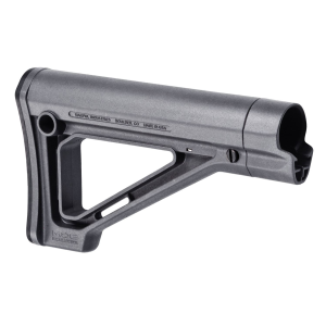 Magpul MAG480GRY MOE Carbine Stock Fixed Stealth Gray Synthetic for AR-15, M16, M4 with Mil-Spec Tube (Tube Not Included)